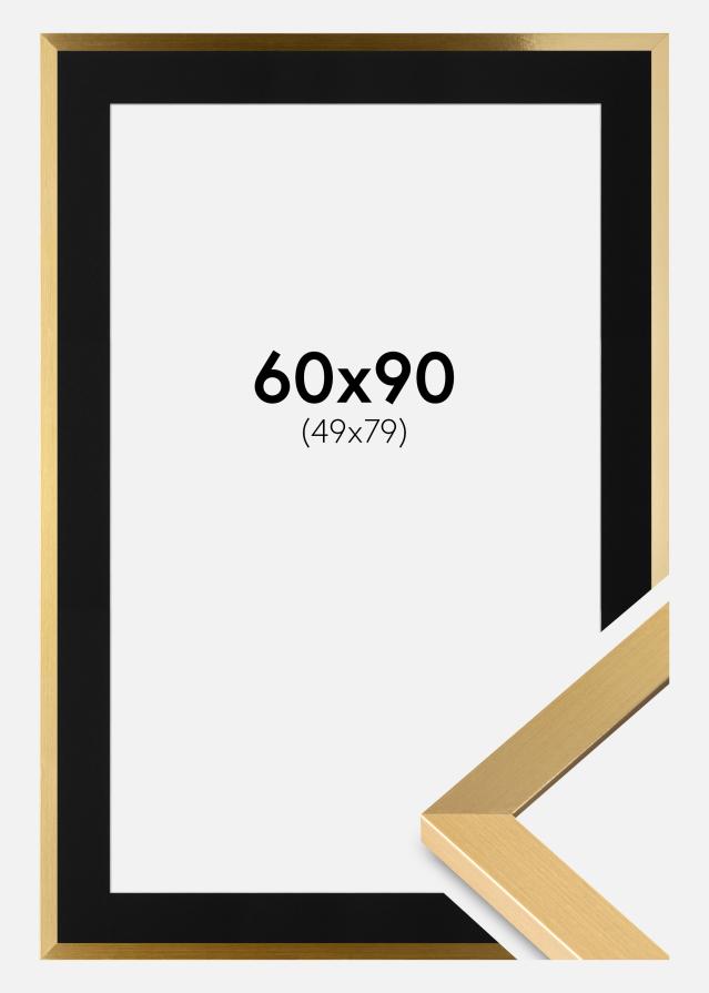 Raam Selection kuldne 60x90 cm - paspartuu muster 50x80 cm