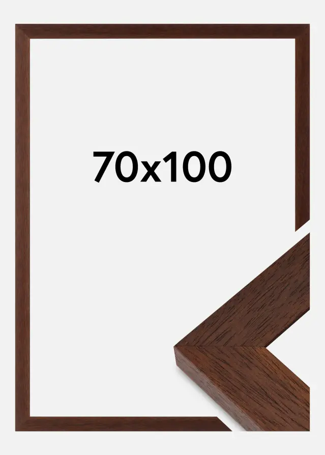 Raam Juno Akruulklaas tiigipuu 70x100 cm