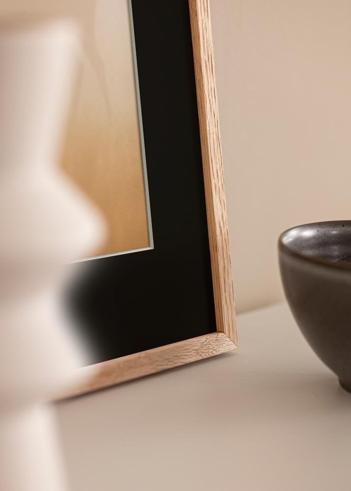 Raam Oslo tamm 30x40 cm - paspartuu muster 18x27 cm