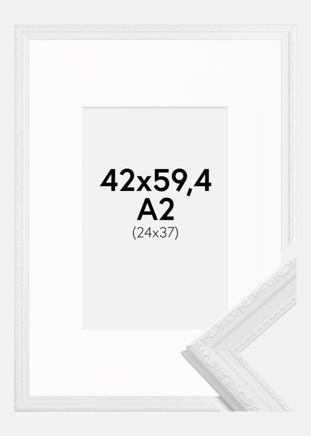 Raam Abisko valge 42x59,4 cm (A2) - paspartuu valge 25x38 cm