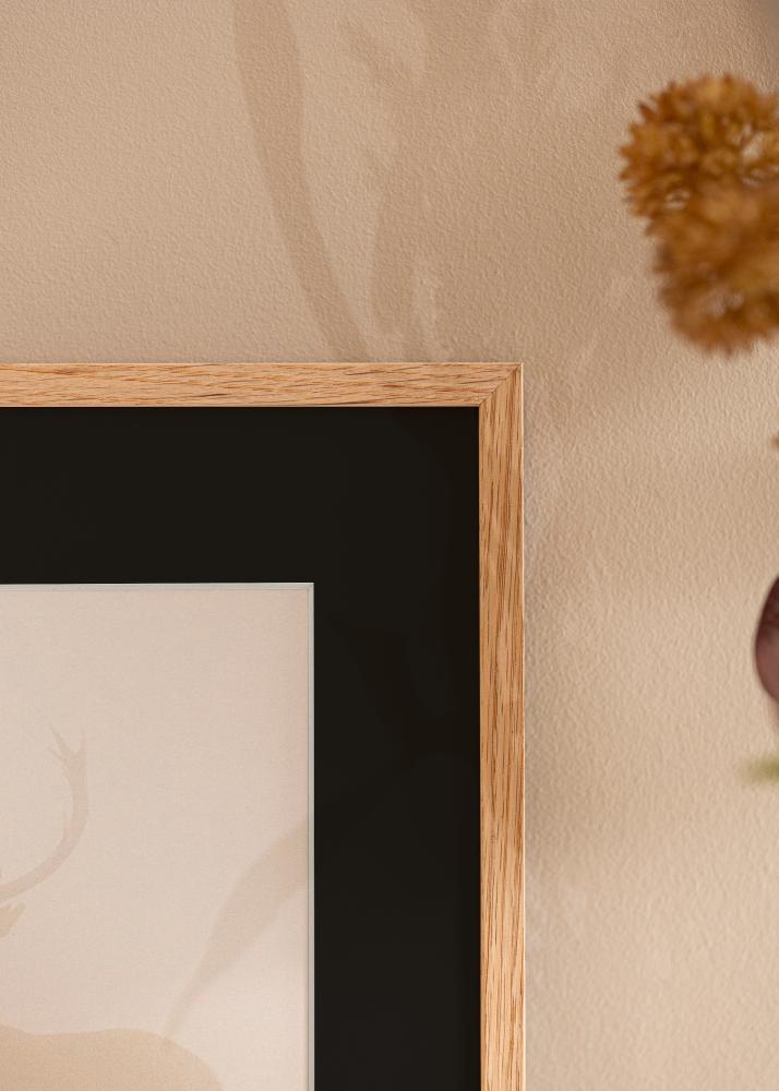 Raam Oslo tamm 30x40 cm - paspartuu muster 18x27 cm