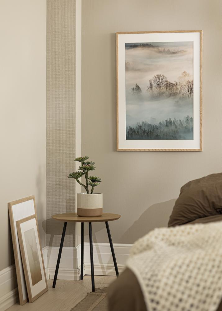 Raam Oslo tamm 60x80 cm - paspartuu valge 50x65 cm
