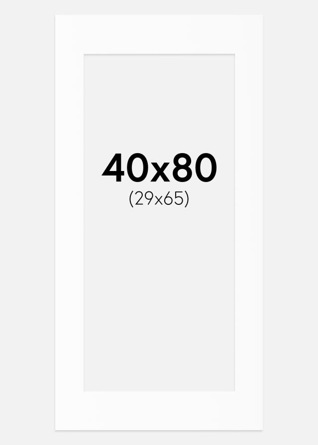 Paspartuu Canson valge Valge äär 40x80 cm (29x65)