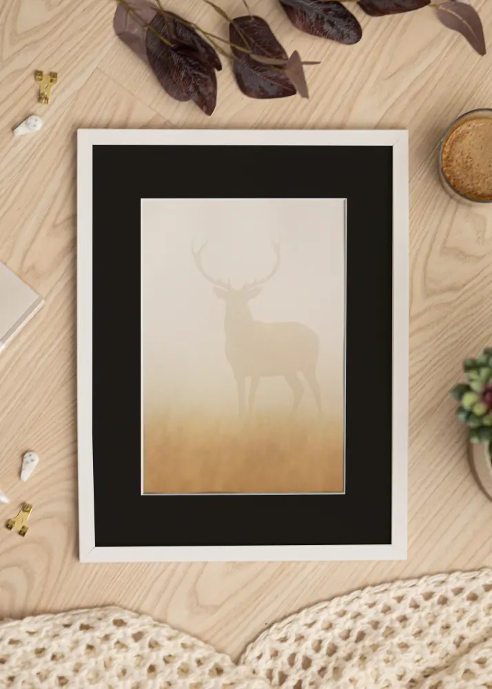 Raam Trendy valge 15x20 cm - paspartuu muster 4x5 inches