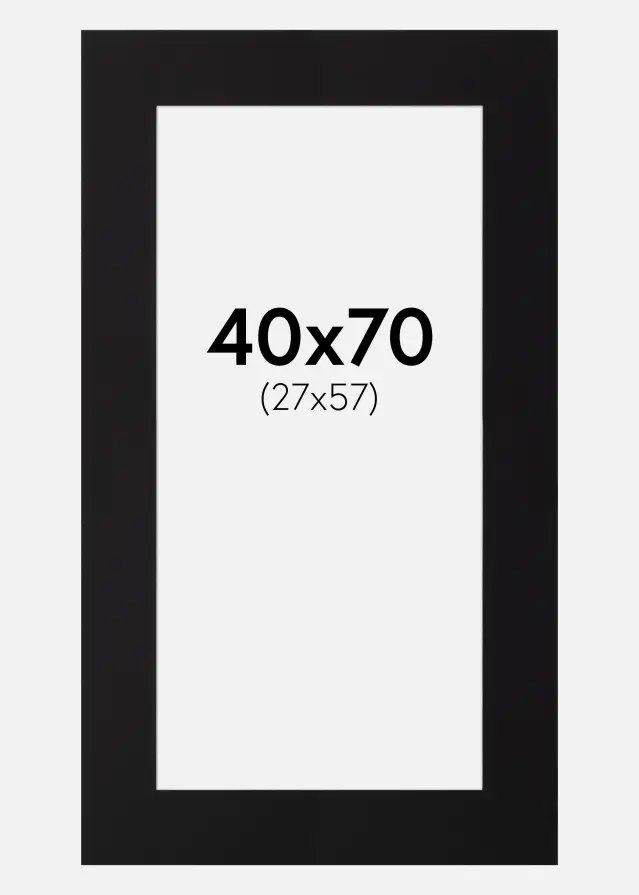 Paspartuu muster standard Valge äär 40x70 cm (27x57)