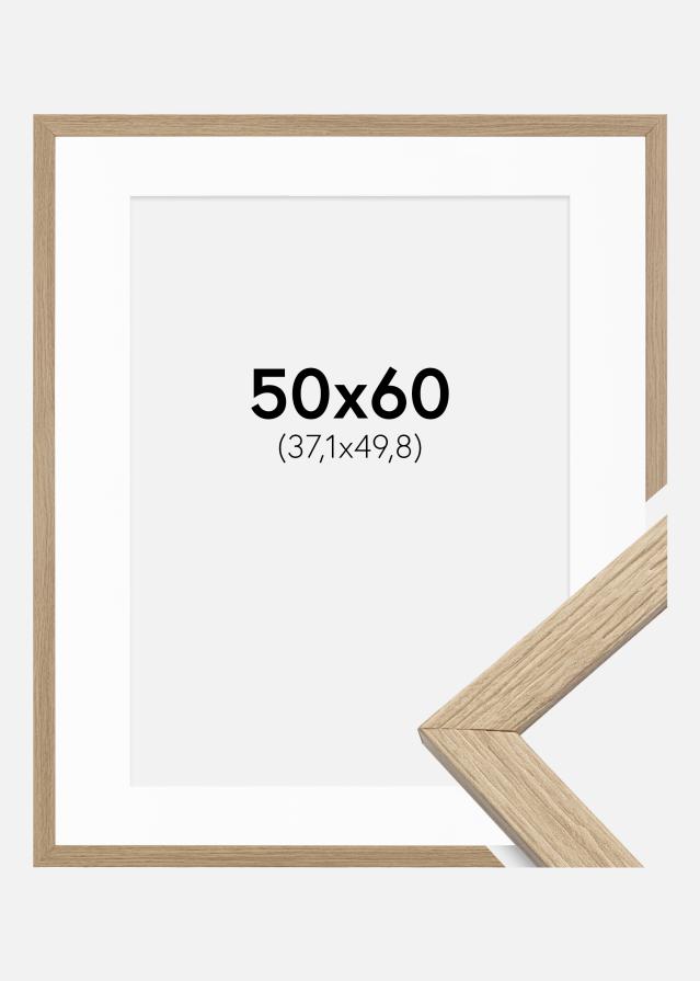 Raam stiilne tamm 50x60 cm - paspartuu valge 15x20 inches