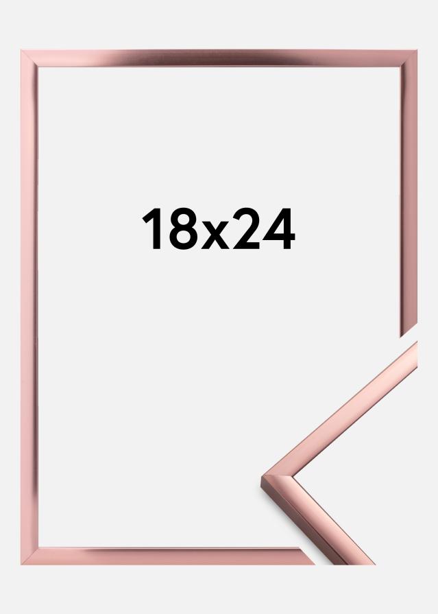 Raam Plakat Frame Aluminum roosakas kuldne 18x24 cm