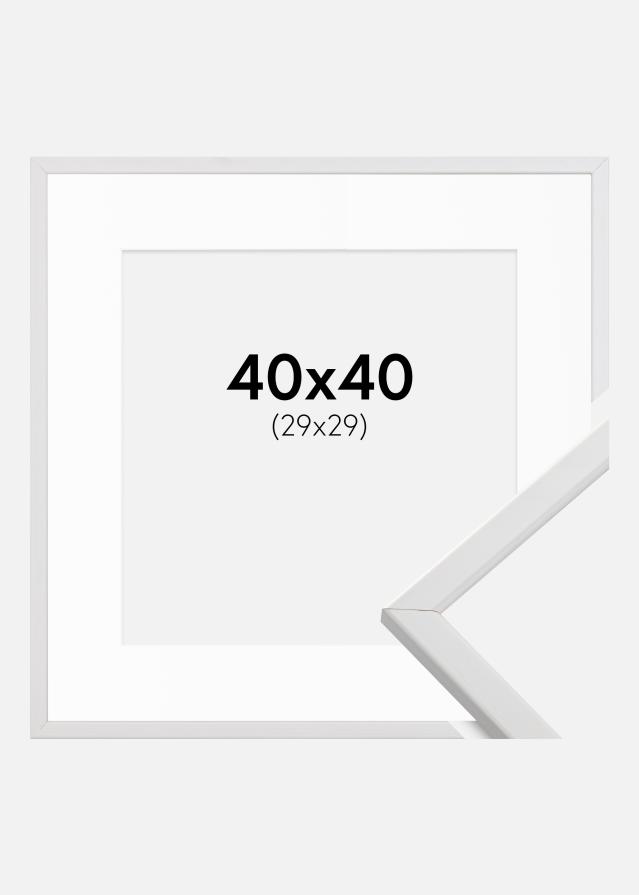 Raam Galant valge 40x40 cm - paspartuu valge 30x30 cm