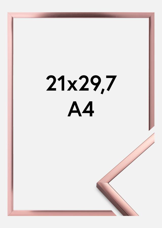 Raam Plakat Frame Aluminum roosakas kuldne 21x29,7 cm (A4)