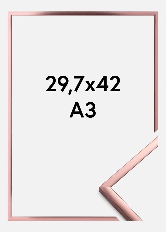 Raam Plakat Frame Aluminum roosakas kuldne 29,7x42 cm (A3)