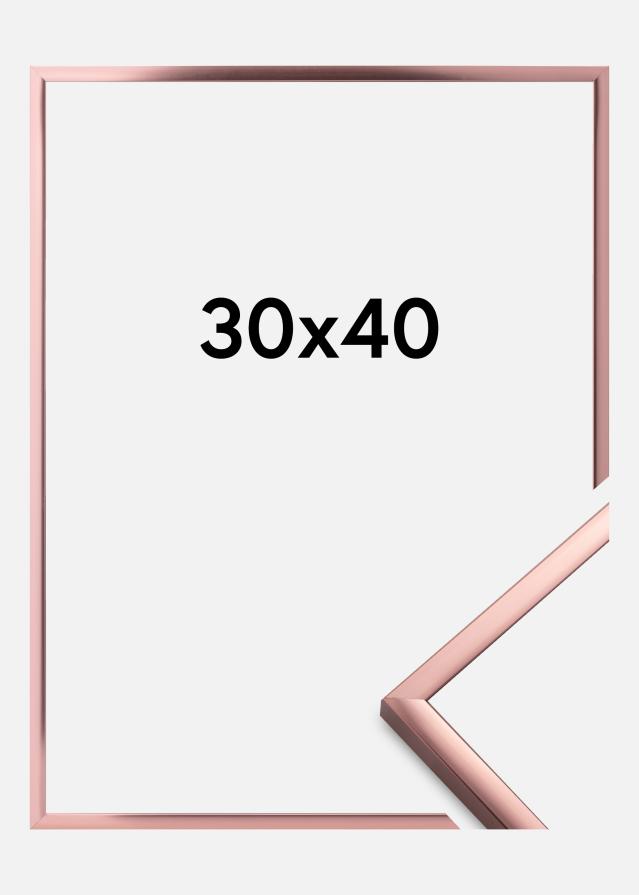 Raam Plakat Frame Aluminum roosakas kuldne 30x40 cm
