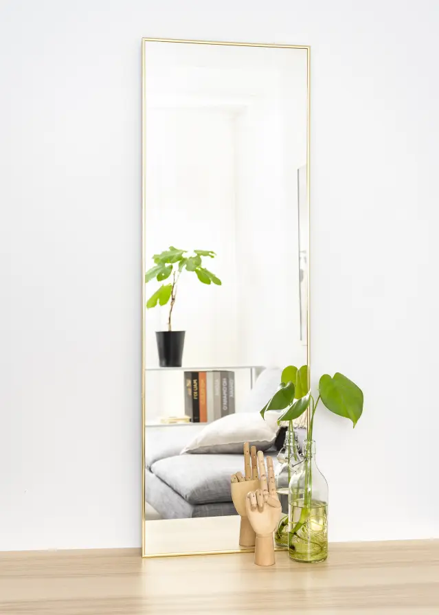 Peegel Narrow kuldne 41x121 cm