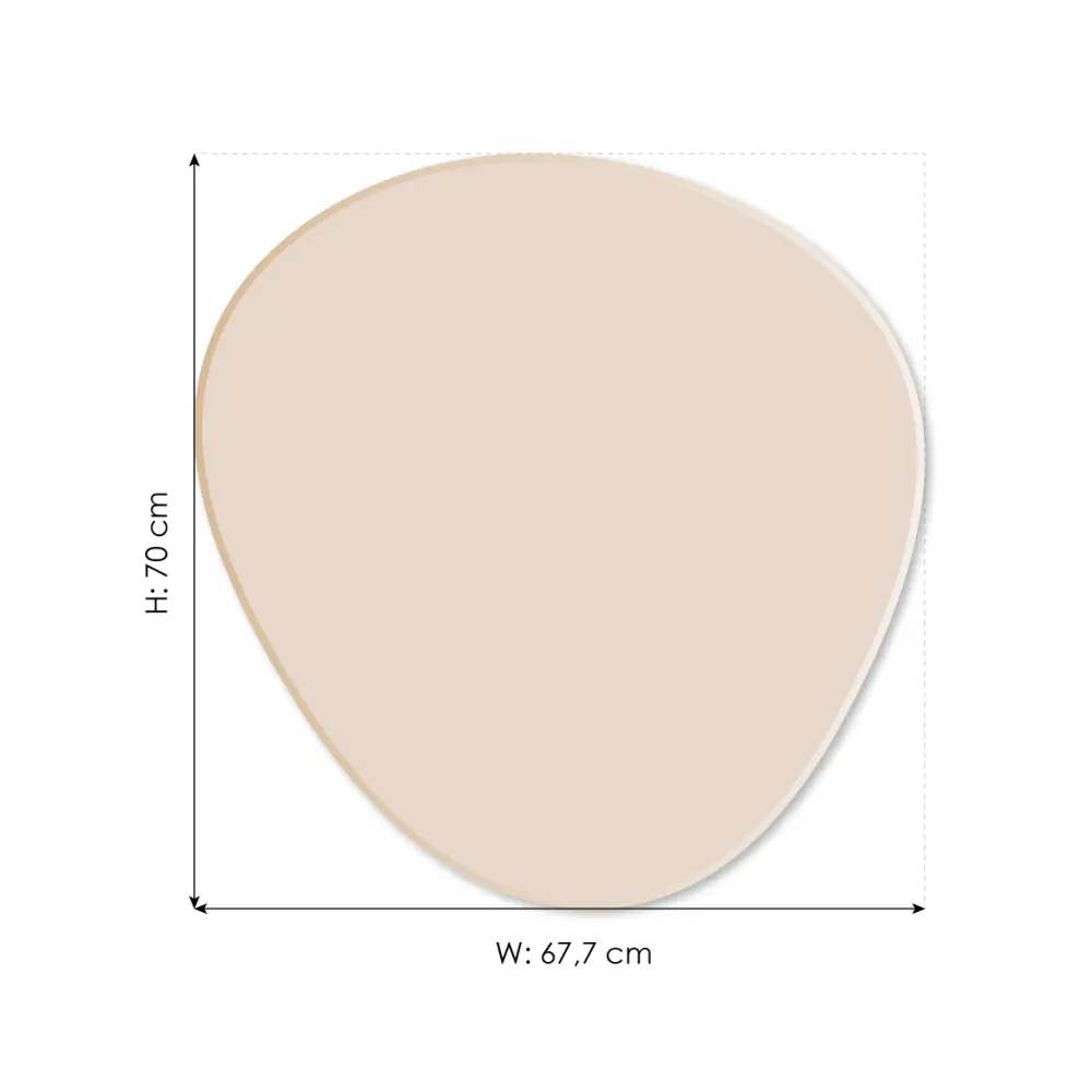 Peegel Shape Rose Gold 68x70 cm