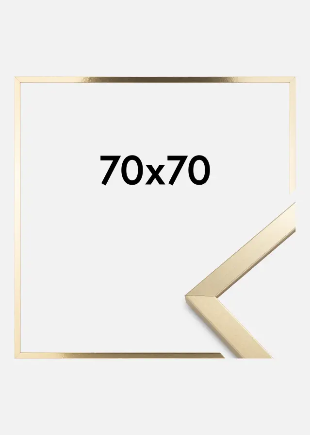 Raam Trendy Akruulklaas Kuldne 70x70 cm