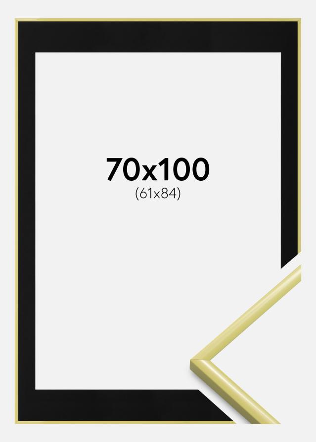 Raam New Lifestyle helekollane 70x100 cm - paspartuu muster 62x85 cm