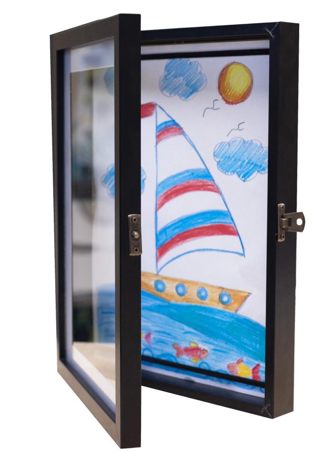 Joonistusraam Newbie Akrüülklaas Must A4