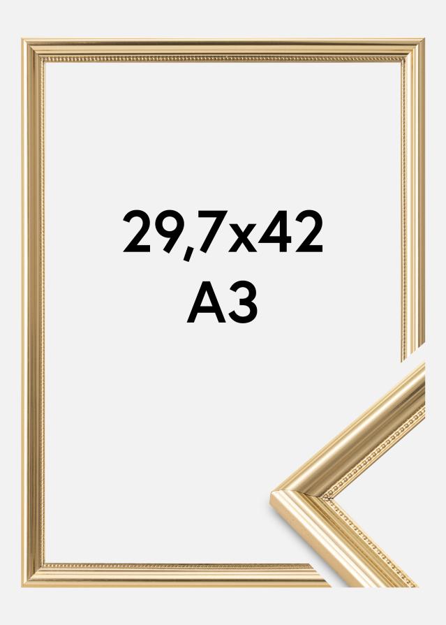 Raam Gala Akruulklaas kuldne 29,7x42 cm (A3)