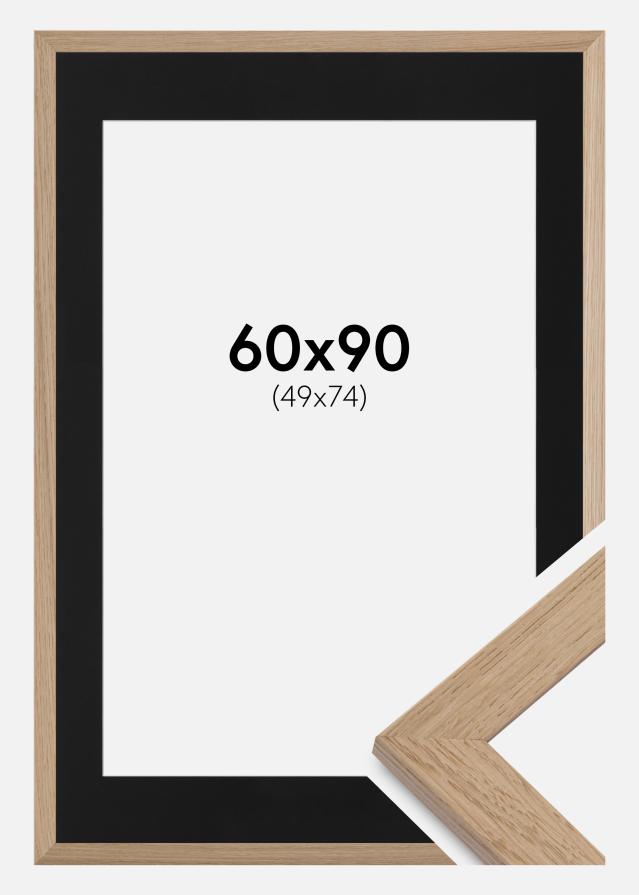 Raam Trendline tamm 60x90 cm - paspartuu muster 50x75 cm