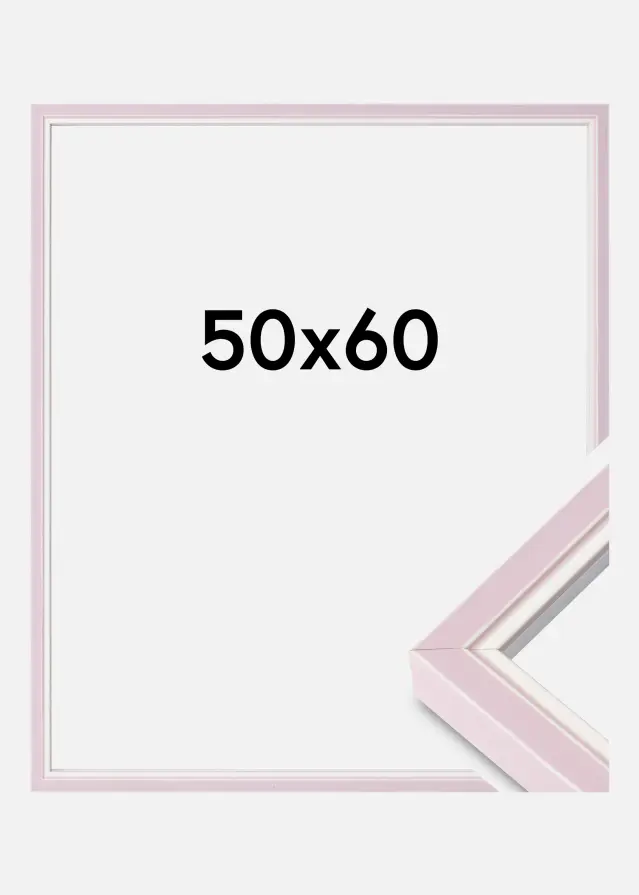 Raam Diana Akruulklaas Pink 50x60 cm