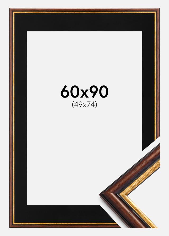 Raam Siljan pruun 60x90 cm - paspartuu muster 50x75 cm