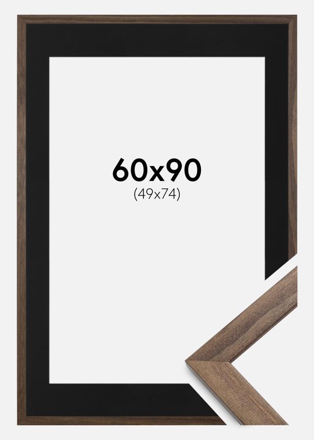 Raam stiilne pahkel 60x90 cm - paspartuu muster 50x75 cm