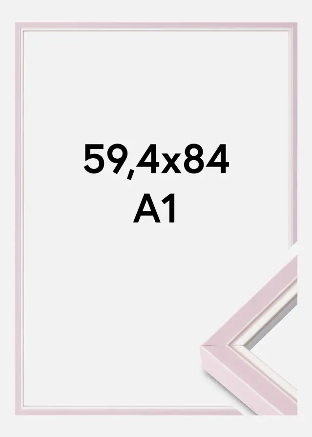 Raam Diana Akruulklaas Pink 59,4x84 cm (A1)