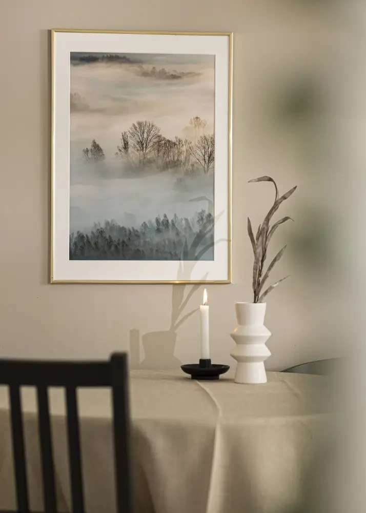 Raam New Lifestyle Akruulklaas kuldne 21x29,7 cm (A4)
