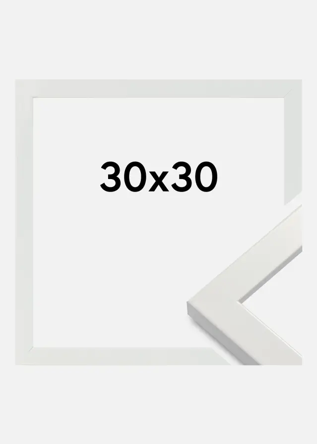 Raam White Wood Glossy 30x30 cm
