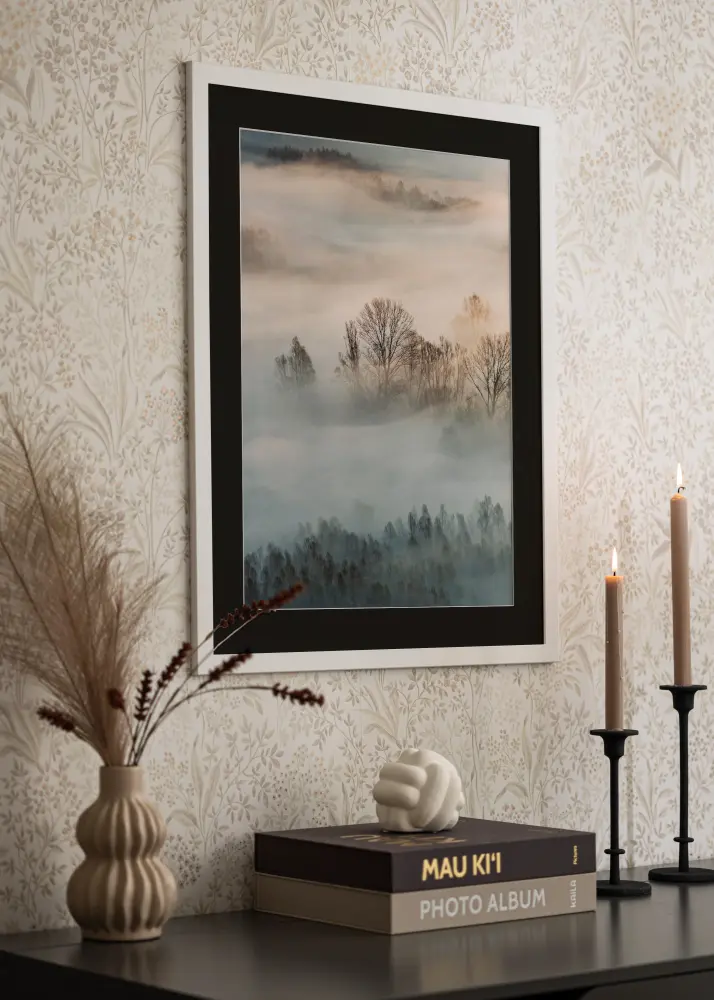 Raam Trendline valge 55x70 cm - paspartuu muster 43,2x61 cm (A2+)