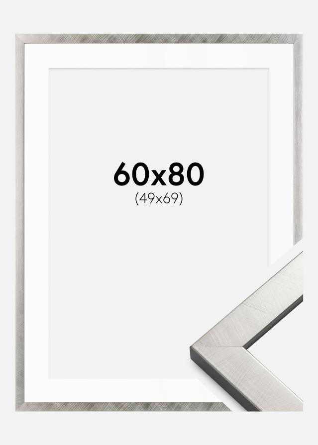 Raam Uppsala hobedane 60x80 cm - paspartuu valge 50x70 cm