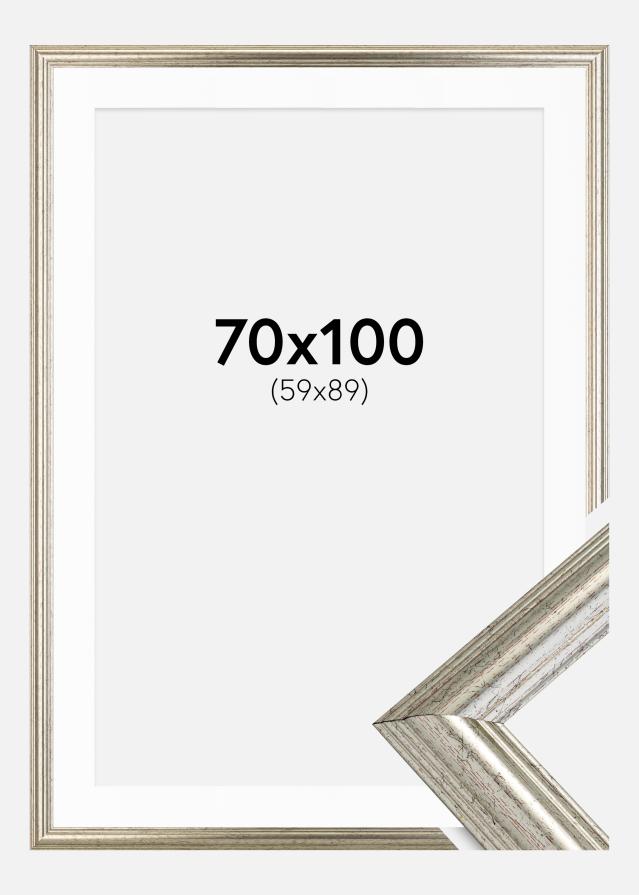 Raam Västkusten hobedane 70x100 cm - paspartuu valge 60x90 cm