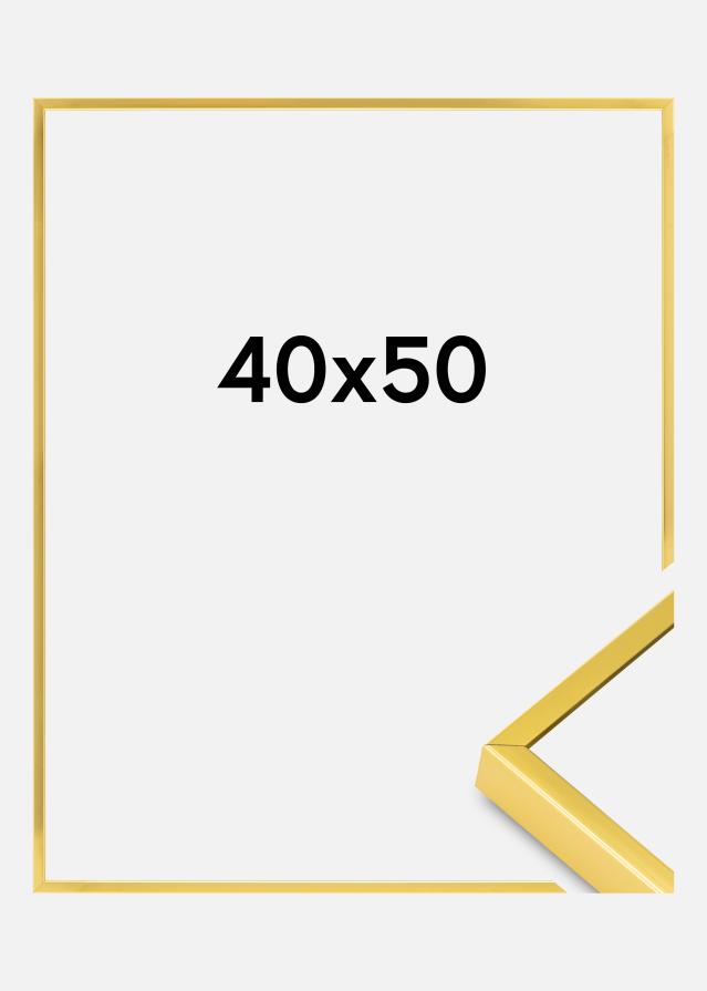 Alumiiniumraam Akruulklaas kuldne 40x50 cm