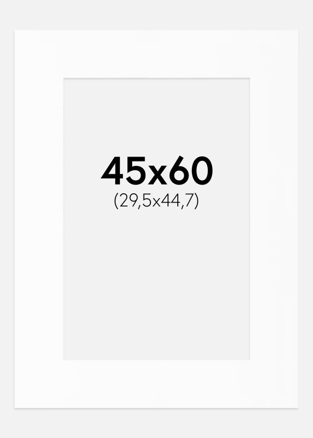 Paspartuu valge standard Valge äär 45x60 cm (29,48x44,72)