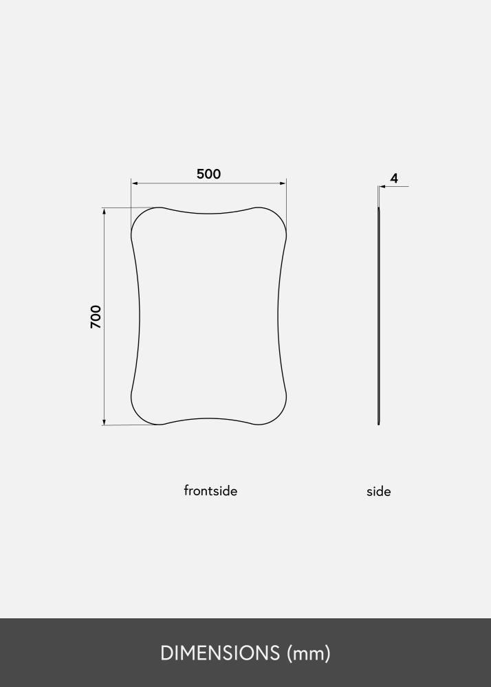 KAILA peegel Concave 50x70 cm