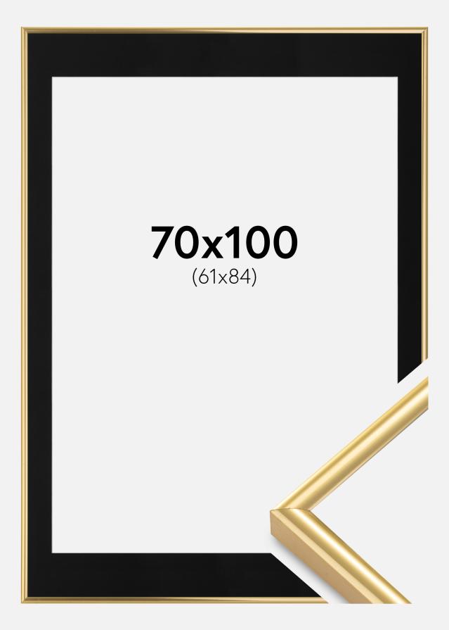 Raam Victoria kuldne 70x100 cm - paspartuu muster 62x85 cm