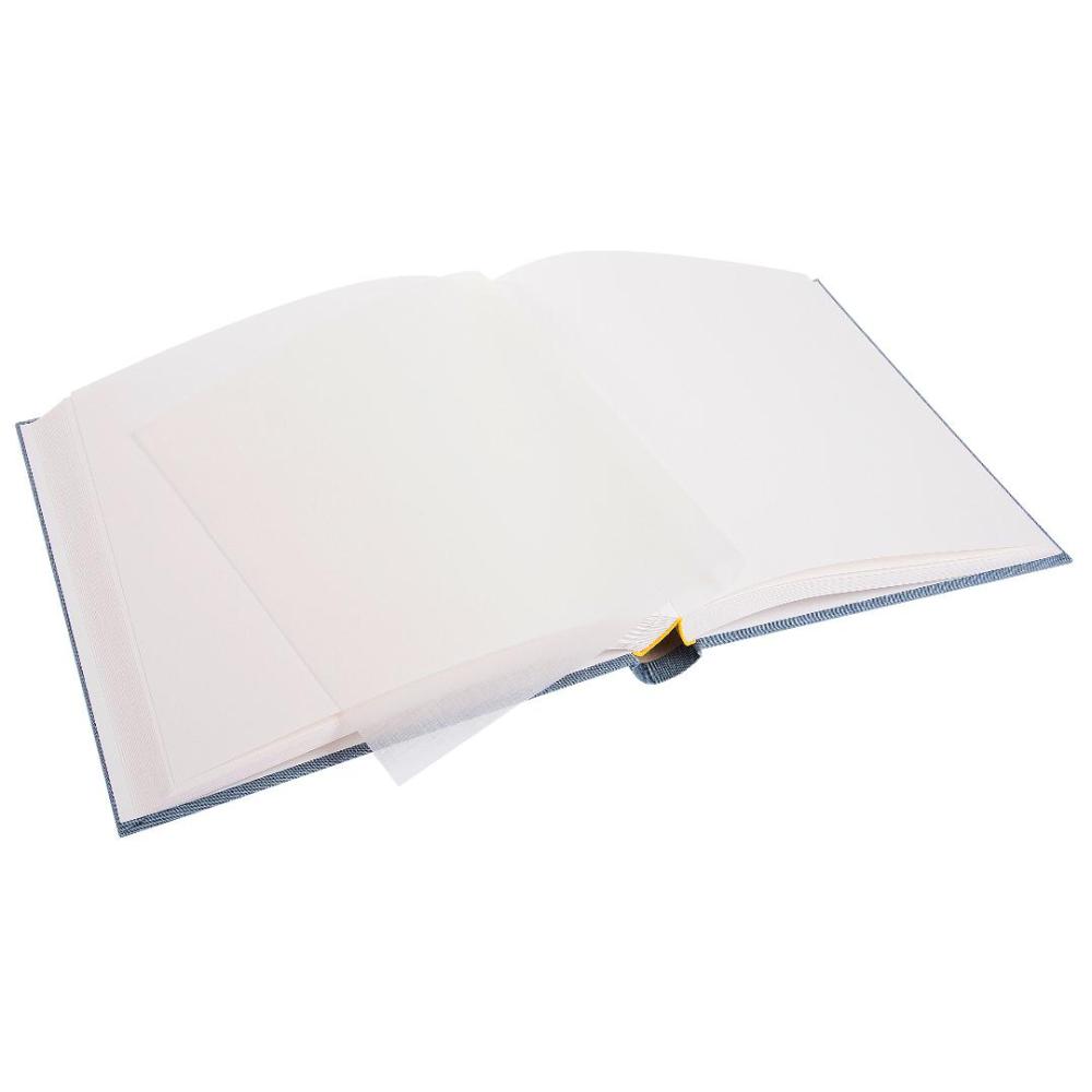 Summertime fotoalbum, sinine/hall, 35x36 cm (100 valget lehekülge / 50 lehte)