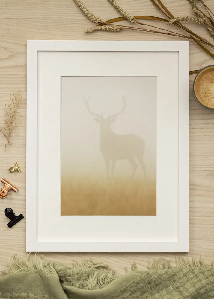 Raam White Wood Akruulklaas 40x50 cm