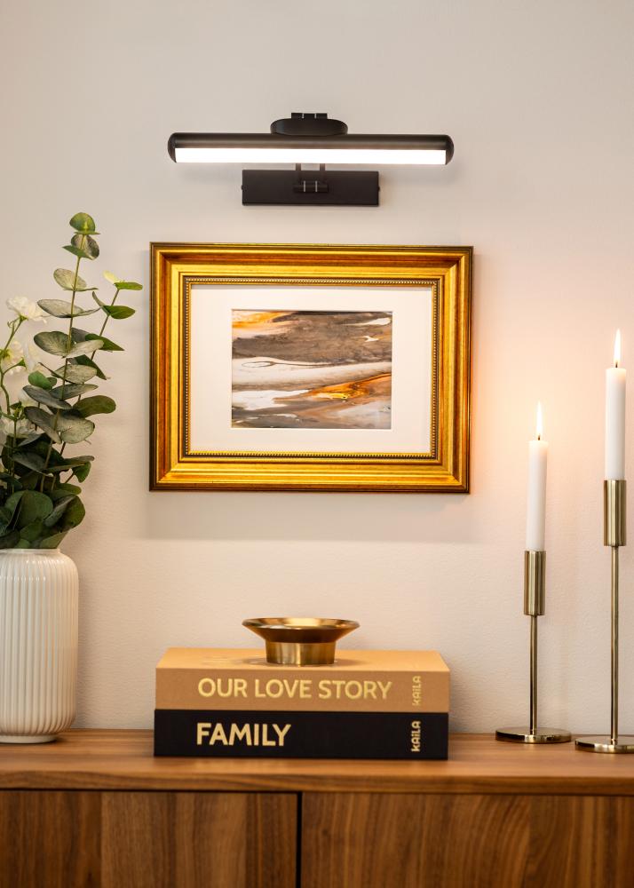 KAILA Laelamp Patareitoitega Tabelivalgustus 32 cm - Must