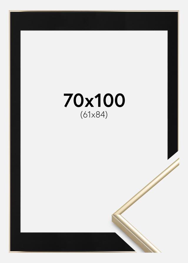 Raam Visby tuhm kuldne 70x100 cm - paspartuu muster 62x85 cm