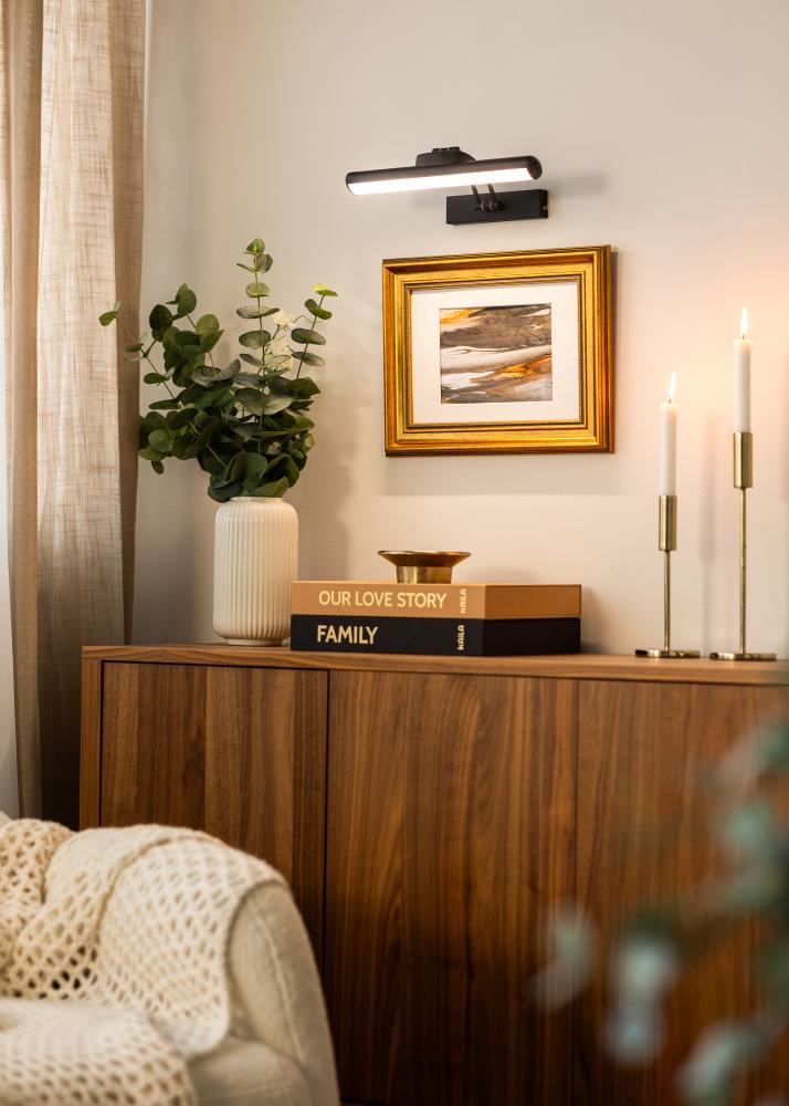 KAILA Laelamp Patareitoitega Tabelivalgustus 32 cm - Must