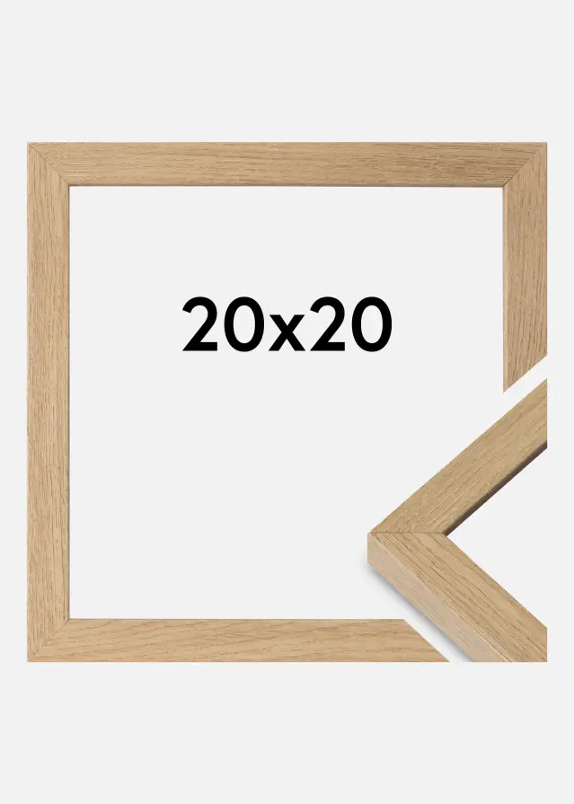 Raam Hermes Akruulklaas Natural Oak 20x20 cm