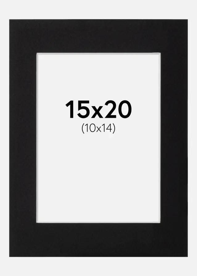 Paspartuu muster standard Valge äär 15x20 cm (10x14)