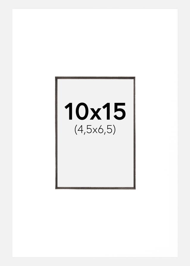 Paspartuu valge Must äär 10x15 cm (4,5x6,5 cm)