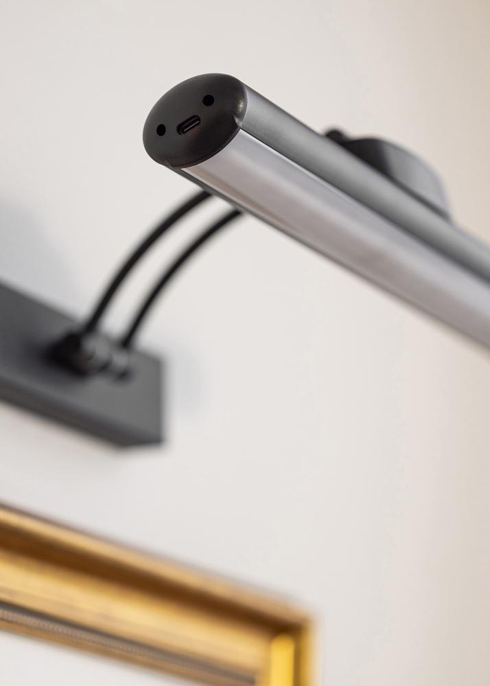 KAILA Laelamp Patareitoitega Tabelivalgustus 32 cm - Must