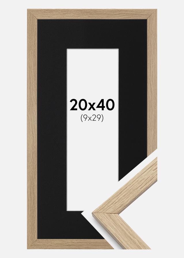 Raam stiilne tamm 20x40 cm - paspartuu muster 10x30 cm