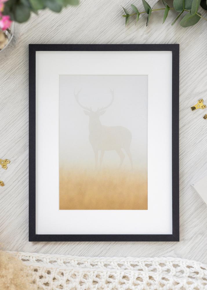 Raam Trendy Akrüülklaas Must 15x30 cm