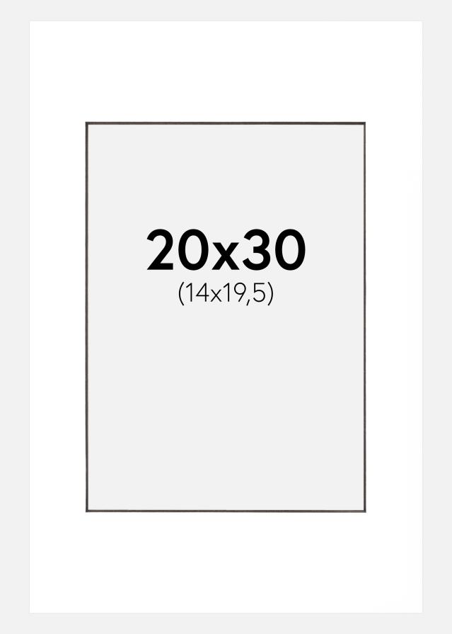 Paspartuu valge Must äär 20x30 cm (14x19,5 cm)