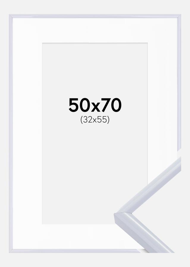 Raam Victoria valge 50x70 cm - paspartuu valge 33x56 cm