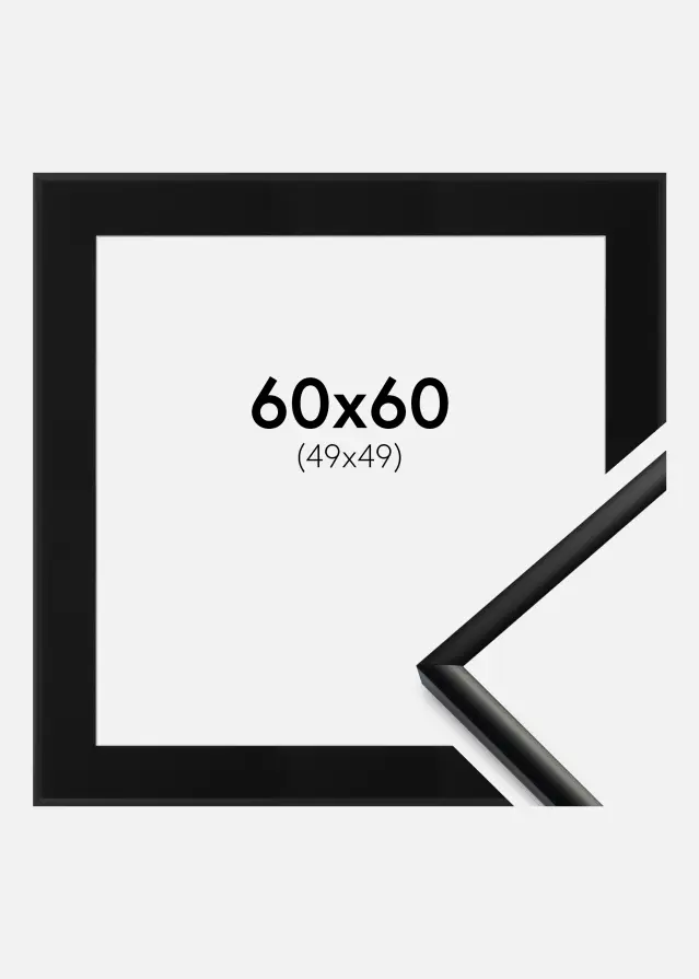 Raam New Lifestyle matt must 60x60 cm - paspartuu muster 50x50 cm