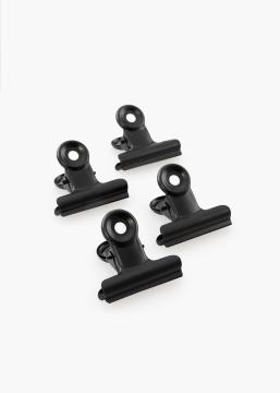 KAILA Plakat Clip Black 40 mm - 4 pk